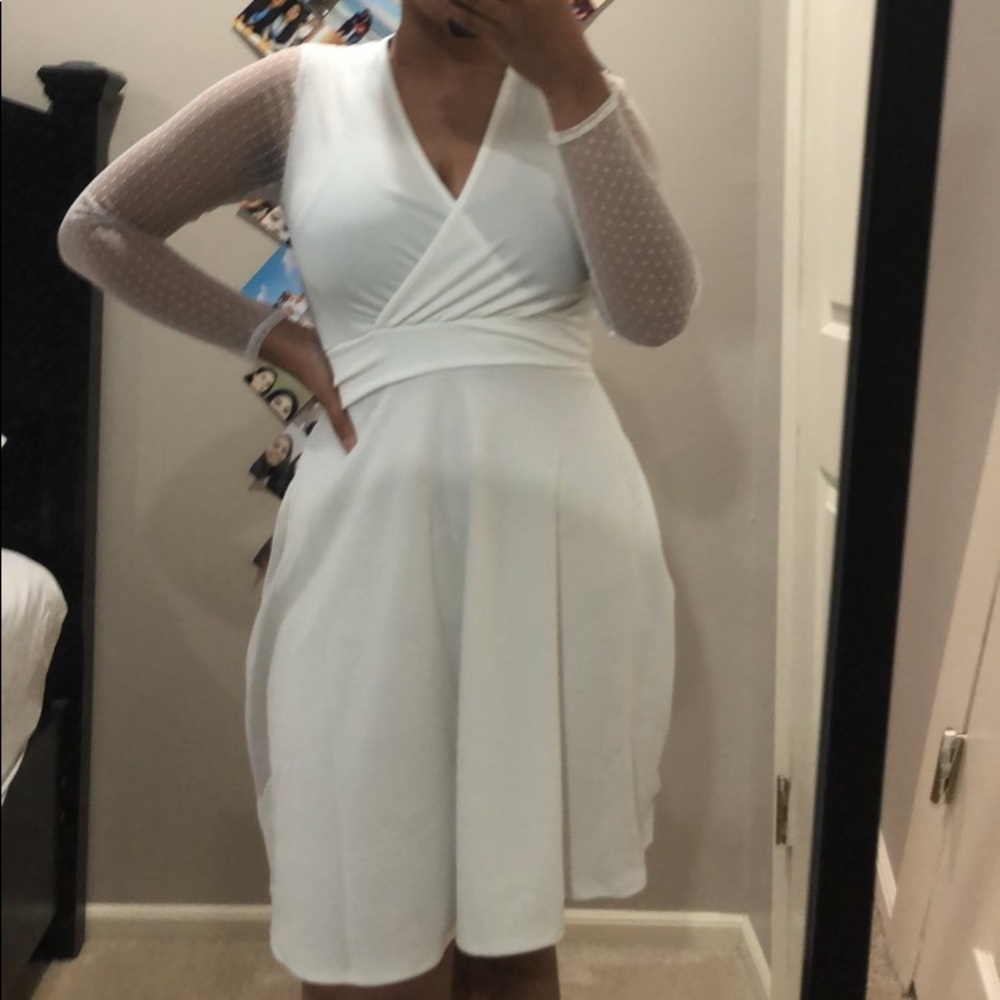BRAND NEW WHITE SKATER DRESS
